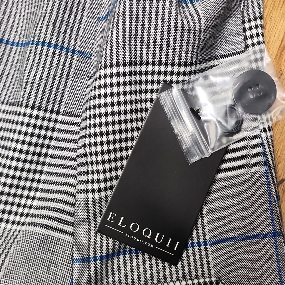 Eloquii womens plus size plaid blazer size 14 - Picture 5 of 6